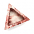Бетонний вазон Трикутник (TRIANGLE) 14х6см Червоний мармур