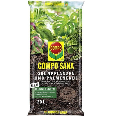 Компо Сана (Compo Sana) Торфосмесь для зеленых растений и пальм, 20л
