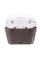 Вазон балкон Santino Asti Window Box 12 л, 50×17×20 см, антрацит-білий