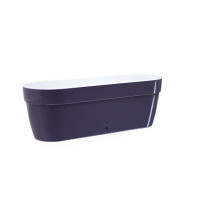 Вазон Santino Asti Window Box 12 л, 50х17х20 см, антрацит-білий