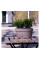 Вазон балкон Santino Asti Window Box 12 л, 50×17×20 см, антрацит-білий