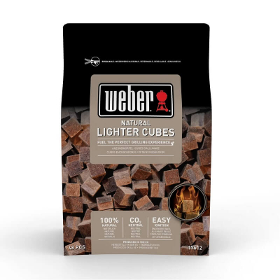 Кубики для розпалювання вугілля Weber, натуральні